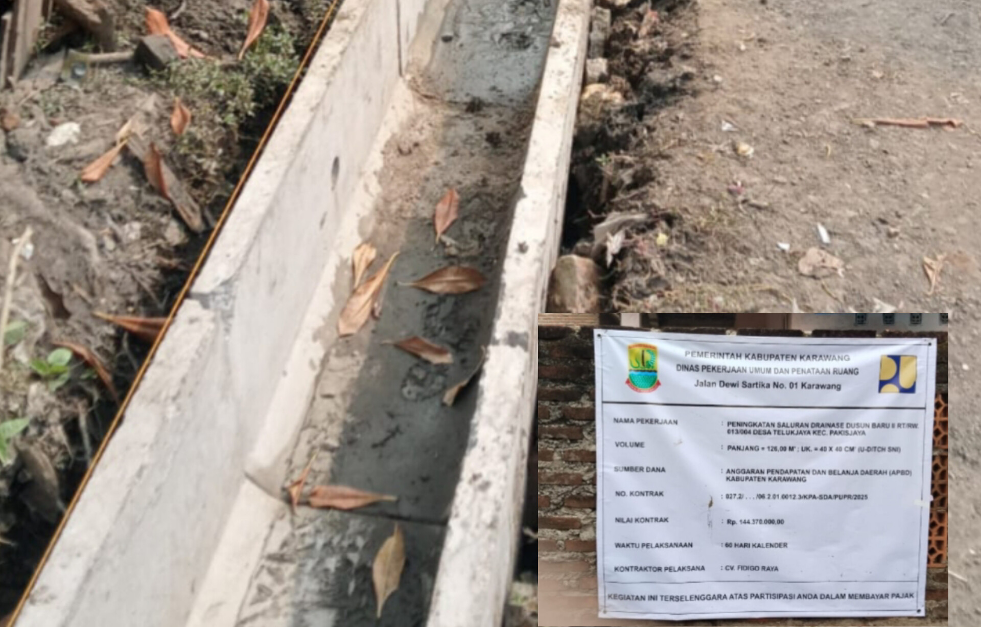 Pelaksana Proyek Drainase di Karawang Tegaskan Siap Perbaiki Kekurangan. (Alexapodcast.ID)