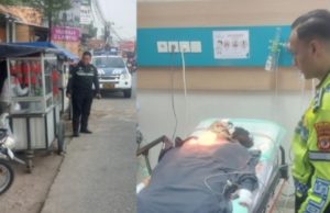Satlantas Polres Karawang Evakuasi Korban Tewas dan Luka Berat Pengendara Motor Tewas, Pembonceng Luka Berat. (AlexaPodcast.ID)