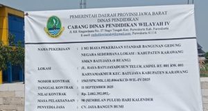 CV. Jaya Bangun Bumi Disorot, Proyek SMKN 1 Batujaya Diduga Sarat Pelanggaran Teknis Proyek Rp 2 Miliar di SMKN 1 Batujaya. (AlexaPodcast.ID)