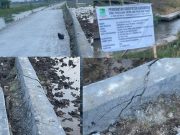 Miris, Belum Seminggu Selesai, Proyek CV Hutami & CO Sudah Miring dan Retak Kualitas Dipertanyakan, Turap P-APBD Karawang Retak Sebelum Difungsikan. (AlexaPodcast.ID) 