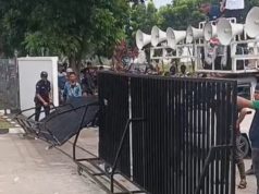 Aksi Unjuk Rasa di KIIC, PT TJ Forge Indonesia Minta Kondusivitas Iklim Investasi Dijaga Unjuk Rasa di Gerbang Pabrik. (AlexaPodcast.ID)