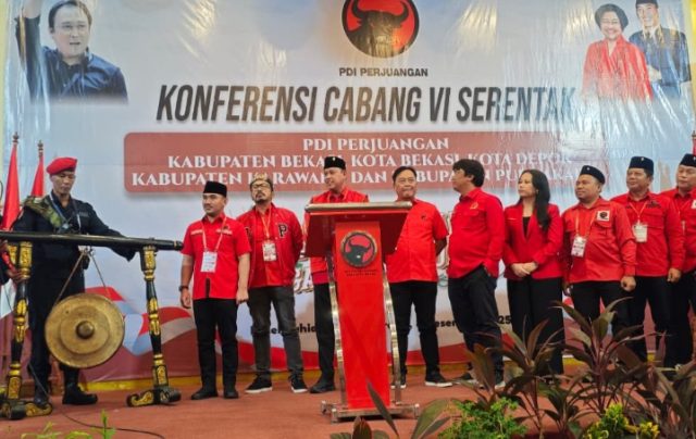 Lima DPC PDI Perjuangan Gelar Konfercab VI Serentak di Kabupaten Bekasi. (AlexaPodcast.ID) ‎