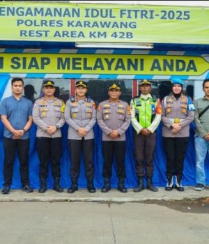 Operasi Lilin Lodaya 2025, Polres Karawang Siagakan 23 Pos Pengamanan Nataru Polres Karawang Perketat Pengamanan Jalur dan Wisata. (AlexaPodcast.ID)