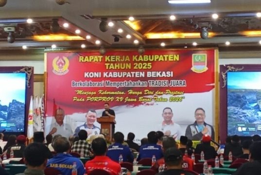 KONI Kabupaten Bekasi Pertahankan Juara Umum Porprov Jabar 2026 Meski Anggaran Terbatas KONI Bekasi Siap Hadapi Porprov Jabar 2026. (AlexaPodcast.ID)