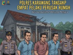 Emosi Tak Terkendali, Empat Pelaku Perusakan Rumah di Jayakerta Diamankan Polres Karawang Gambar ilustrasi, empat pelaku di amankan Polres Karawang. (AlexaPodcast.ID)