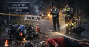 Usai Terjatuh Akibat Jalan Berlubang, Pengendara Motor Tewas Dilindas Kendaraan Misterius Gambar ilustrasi, Kecelakaan Tabrak Lari di Karawang. (AlexaPodcast.ID)