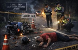 Usai Terjatuh Akibat Jalan Berlubang, Pengendara Motor Tewas Dilindas Kendaraan Misterius Gambar ilustrasi, Kecelakaan Tabrak Lari di Karawang. (AlexaPodcast.ID)
