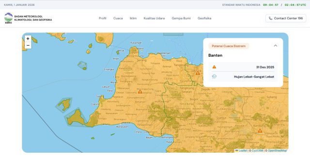 BMKG Keluarkan Peringatan Dini. (AlexaPodcast.ID) BMKG Keluarkan Peringatan Dini. (AlexaPodcast.ID)