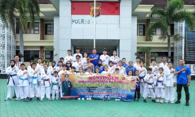 Kontingen INKANAS Polres Karawang Borong 16 Medali di Kapolda Cup VII Kejurda Karate Jabar 2026 INKANAS Polres Karawang Raih 5 Emas di Kejurda Karate Jabar. (AlexaPodcast.ID)