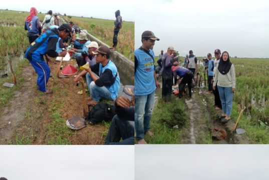 Kades Kertamukti Pimpin Kerja Bhakti, Warga Bersihkan Saluran Air di Dusun Kepuh Jaya Jumat Bersih di Kertamukti, H. Warnadi Ajak Warga Rutin Jaga Lingkungan. (AlexaPodcast.ID)