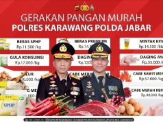 Jaga Stabilitas Harga, Polres Karawang Buka Pasar Pangan Murah untuk Masyarakat Polres Karawang Sediakan Bahan Pokok di Bawah HET. (AlexaPodcast.ID)