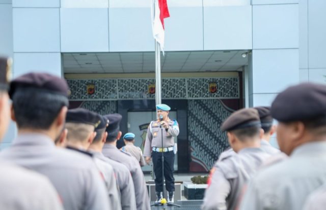 Propam Polres Karawang Gelar Gaktiblin, Pastikan Personel Disiplin. (AlexaPodcast.ID)