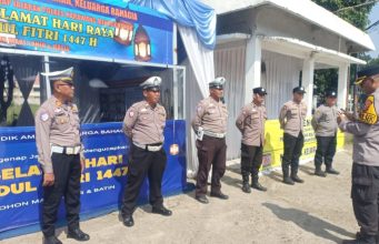 Titik Krusial Mudik, Pos Pam Dawuan Cikampek Perketat Pengamanan Lalu Lintas Pos Pam Dawuan Cikampek Fokus Antisipasi Kemacetan Pemudik. (AlexaPodcast.ID)