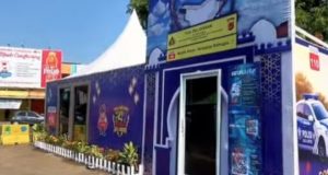 Pos Tematik Polres Karawang, Sentuhan Lokal untuk Kenyamanan Pemudik Polres Karawang Hadirkan Pos Humanis Bernuansa Budaya. (AlexaPodcast.ID)