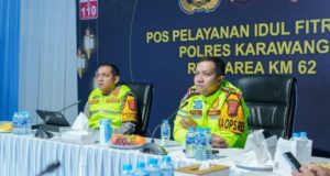 Kapolres Karawang Pastikan Personel Siap Hadapi Puncak Arus Balik Rekayasa Lalu Lintas Disiapkan di Titik Rawan Karawang. (AlexaPodcast.ID)