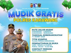 Polres Karawang Buka Mudik Gratis 2026, Warga Bisa Pulang Kampung Tanpa Pikir Ongkos Polres Karawang Siapkan Mudik Gratis ke Cirebon dan Semarang, Kesempatan Pulang Tanpa Beban. (AlexaPodcast.ID)