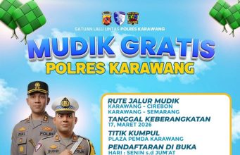 Polres Karawang Buka Mudik Gratis 2026, Warga Bisa Pulang Kampung Tanpa Pikir Ongkos Polres Karawang Siapkan Mudik Gratis ke Cirebon dan Semarang, Kesempatan Pulang Tanpa Beban. (AlexaPodcast.ID)