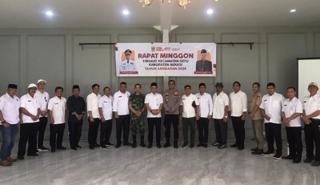 Kapolsek Setu Dorong Sinergitas dalam Rapat Minggon Kecamatan. (AlexaPodcast.ID)