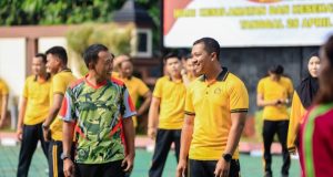 Peringati Hari K3, Polres Karawang Libatkan TNI–Polri dan Forkopimda dalam Olahraga Bersama Bangun Budaya Keselamatan Kerja, Polres Karawang Gelar Olahraga Bersama. (AlexaPodcast.ID)