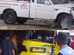Kecelakaan di Tanjungpura Karawang, Mobil KDMP Hantam Belakang Angkot hingga Ringsek Angkot Ditabrak Mobil Operasional Koperasi Desa Merah Putih. (AlexaPodcast.ID)
