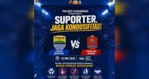 Polres Karawang Warning Euforia Berlebihan Saat Nobar Persib, Hindari Aksi Provokatif Jelang Laga Persib Kontra Persijap, Kapolres Karawang Minta Suporter Tetap Kondusif. (AlexaPodcast.ID)