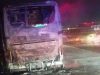 Bus Terbakar di Tol Jakarta-Cikampek KM 55 Karawang, Tidak Ada Korban Jiwa Microbus Terbakar Saat Melaju di Tol Karawang. (AlexaPodcast.ID)