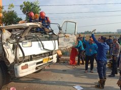 Pohon Tumbang Timpa Truk Kontainer di Karawang, Sopir dan Penumpang Tewas Polres Karawang Selidiki Insiden Pohon Tumbang yang Menewaskan Sopir Truk. (AlexaPodcast.ID)