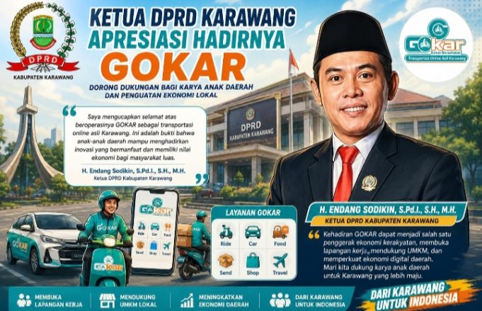GOKAR Resmi Mengaspal di Karawang, Ketua DPRD: Saatnya Bangga Gunakan Produk Daerah