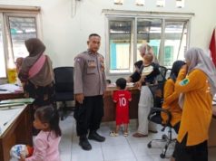 Dukung Pencegahan Stunting, Bhabinkamtibmas Tegal Sawah Monitoring Posyandu Balita dan Lansia