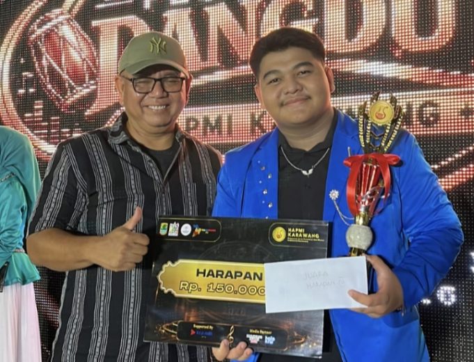 Rifaldi Siswa SMPN 1 Karawang Barat Raih Juara Harapan 3 Festival Dangdut HAPMI 2026