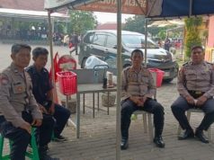 Kapolsek Karawang Kota Pimpin Pengamanan Misa Minggu, 750 Jemaat Gereja Kristus Raja Beribadah Aman
