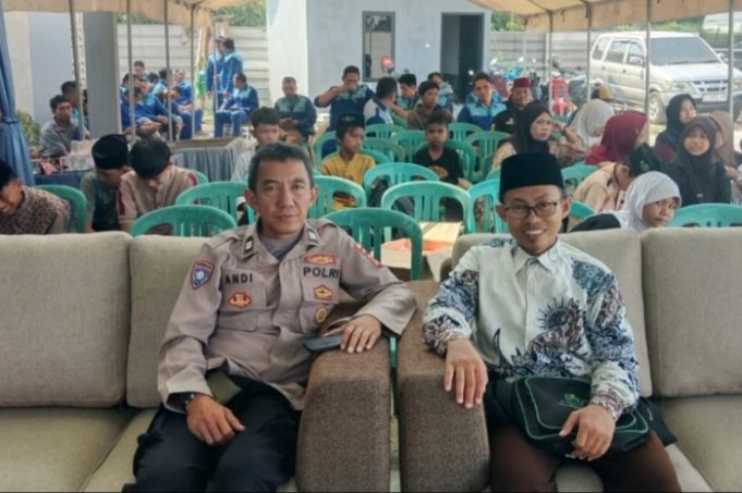Berkah di Balik Usaha, Aipda Andi Setiadi Dampingi Santunan Anak Yatim di Pool PT Satya Sarana Multitrans
