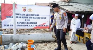 Dukung Generasi Qurani, Kapolres Karawang Bangun Majelis Taklim di Desa Warungbambu