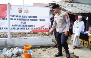 Dukung Generasi Qurani, Kapolres Karawang Bangun Majelis Taklim di Desa Warungbambu