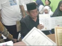 Ribuan Pendukung Antar H. Damin Daftar Pilkades Sukadanau 2026, Siap Lanjutkan Pembangunan