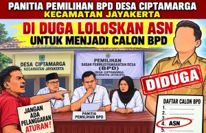 Pemilihan BPD Desa Ciptamarga Diduga Cacat Hukum, Status PNS Terpilih Dipersoalkan