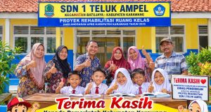 Proyek Rehabilitasi SDN Kutaampel 1 Diapresiasi Warga dan Orang Tua Murid