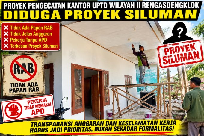 Proyek Pengecatan Kantor DLHK Rengasdengklok Minim Transparansi, Anggaran Dipertanyakan