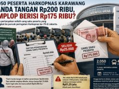 Warga Soroti Dugaan Selisih Uang Saku Peserta Harkopnas, Tanda Tangan Rp200 Ribu, Amplop Berisi Rp175 Ribu