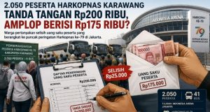 Warga Soroti Dugaan Selisih Uang Saku Peserta Harkopnas, Tanda Tangan Rp200 Ribu, Amplop Berisi Rp175 Ribu