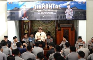 Kapolresta Mario Prahatinto Bersama Jajaran Ikuti Pengajian, Ini Pesan Ustaz Evie Efendi
