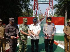 Kapolresta Karawang Hadiri Peresmian Jembatan Perintis Garuda Tahap III dan IV di Jatisari