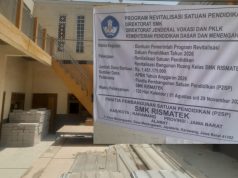Anggaran Revitalisasi SMK Rismatex Nyaris Rp1,5 Miliar, Kondisi Bangunan dan Material Bongkaran Jadi Sorotan