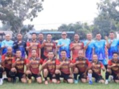 Sergai FC Tundukkan Socfindo 2-1, Bupati Darma Wijaya dan Dandim Bikin Laga Final Makin Bergairah Bupati Sergai Darma Wijaya dan Dandim 0204/DS Letkol Inf Wahidin Sobar foto bersama seusai pertandingan.