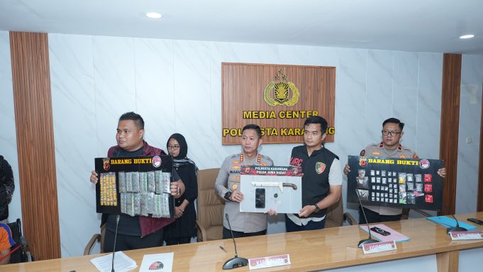 Bukan Kaleng-Kaleng! Polresta Karawang Ungkap 1 Kg Sabu dan 80 Ribu Obat Keras