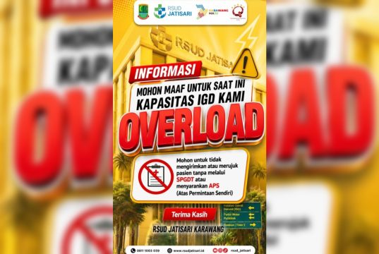 RSUD Jatisari Dipadati Pasien, 18 Bed IGD Penuh