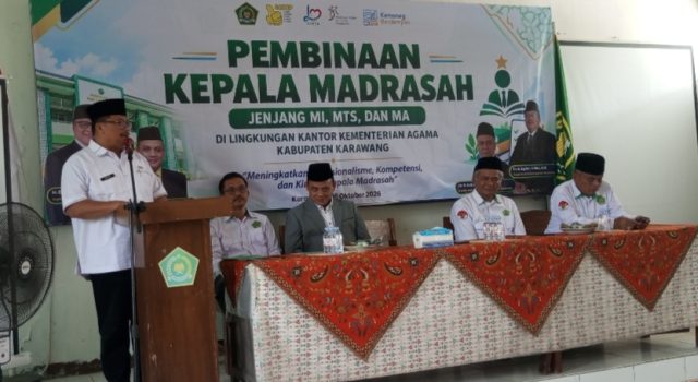 Kabid Penmad Kanwil Jabar Tutup OMI 2026 di Karawang, Kepala Madrasah Diminta Jadi Pemimpin Transformasi
