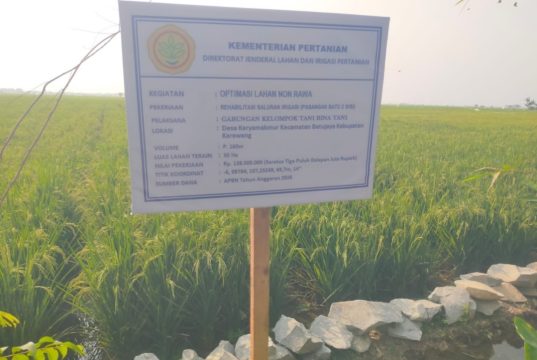 Diduga Gunakan Material Kualitas Rendah, Proyek Irigasi Gapoktan Bina Tani Dipertanyakan